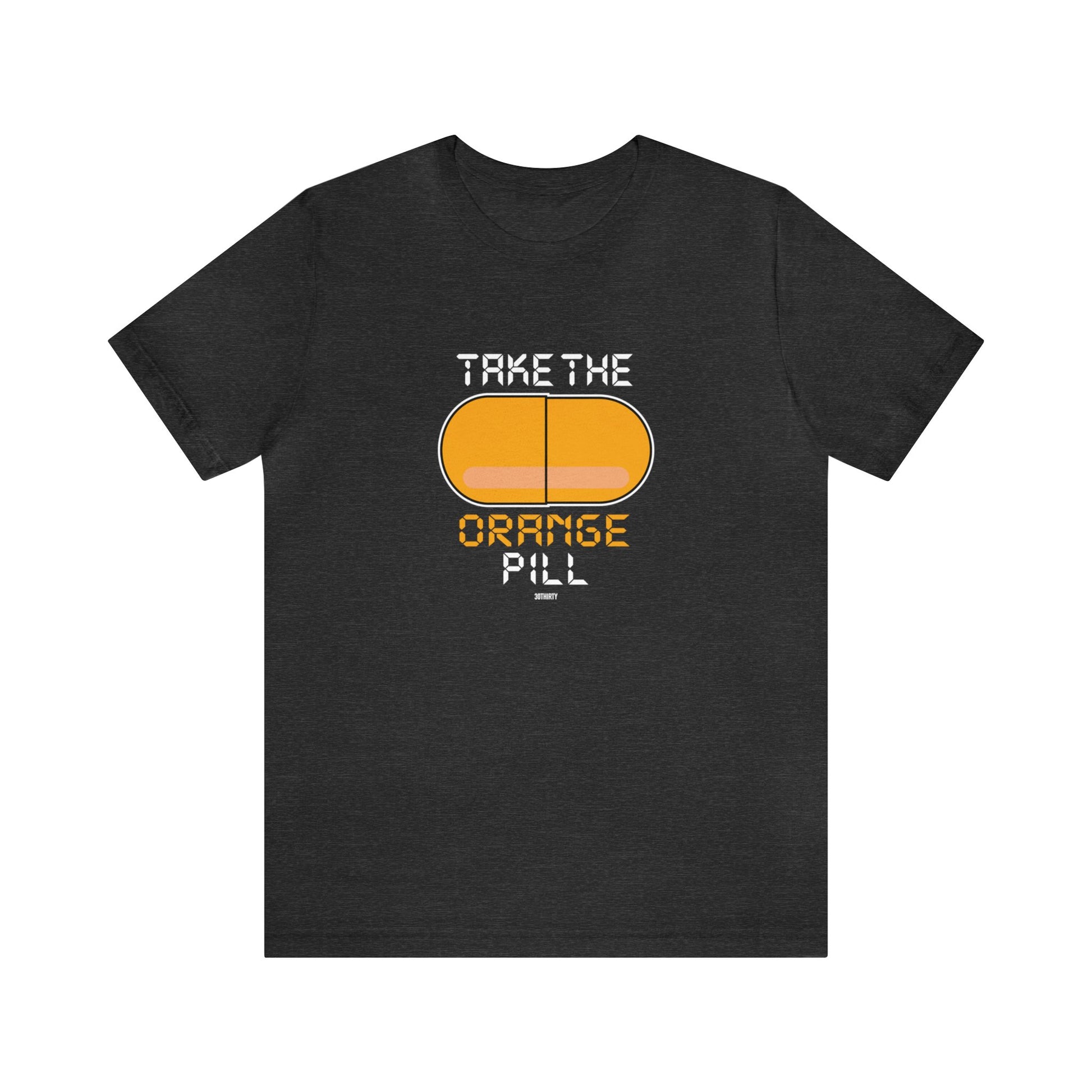 Orange Pill, Crypto Tee Shirt, Bitcoin