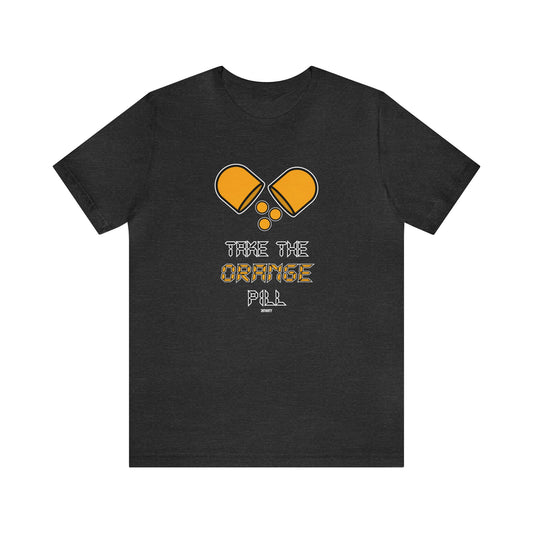 Orange Pill, Crypto Tee Shirt, Bitcoin