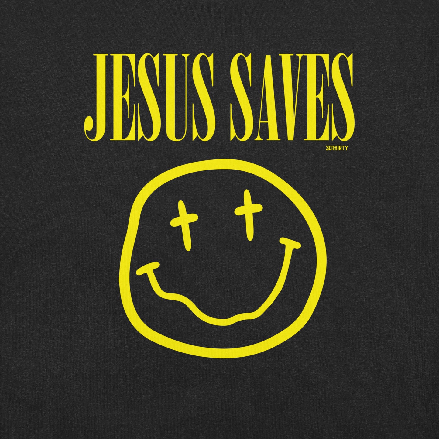 Christian Tee Shirt, Jesus, Nirvana, Shirt, Jesus Saves, Close Up